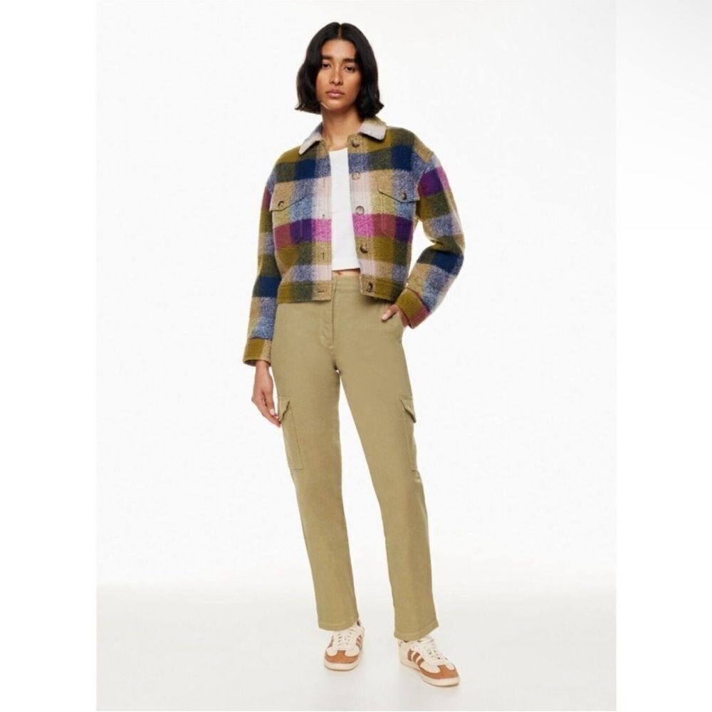 WILFRED FREE | ARITZIA Modern Twill Tan Cargo Pants High Rise Women’s Size 4